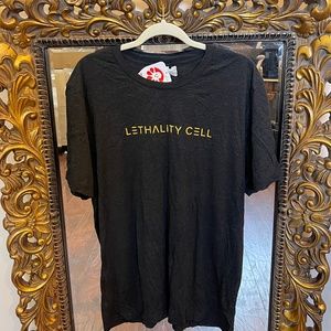 CUSTOM INK Gray/Black T-shirt  Men Size XL